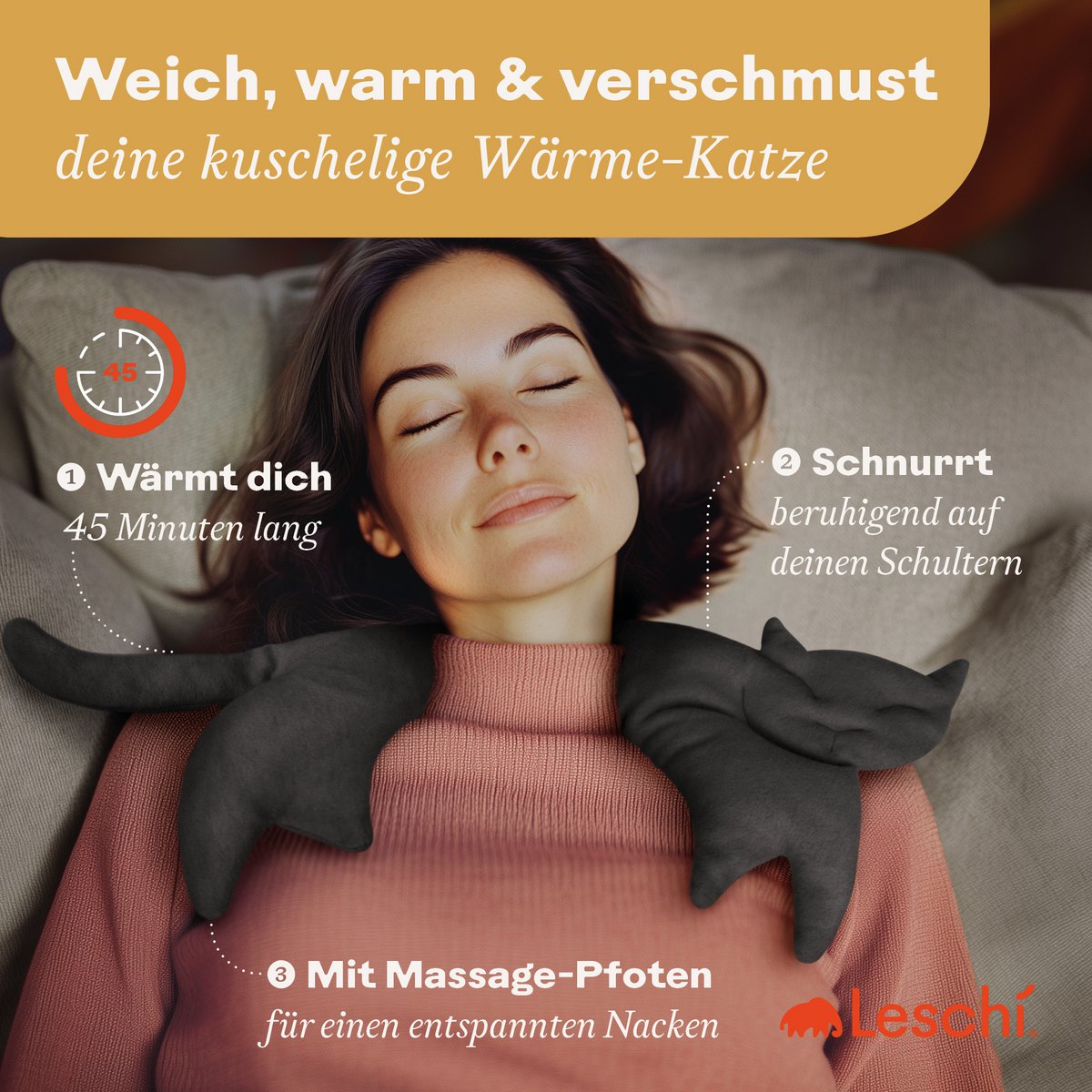 Wärmekissen Katze Clara