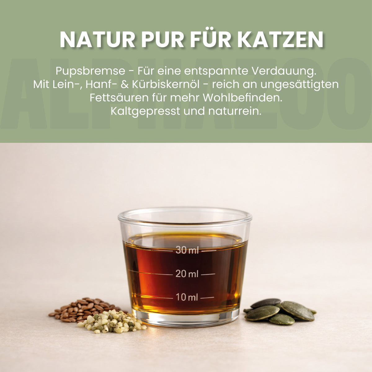 Pupsbremse Futteröl für Katzen