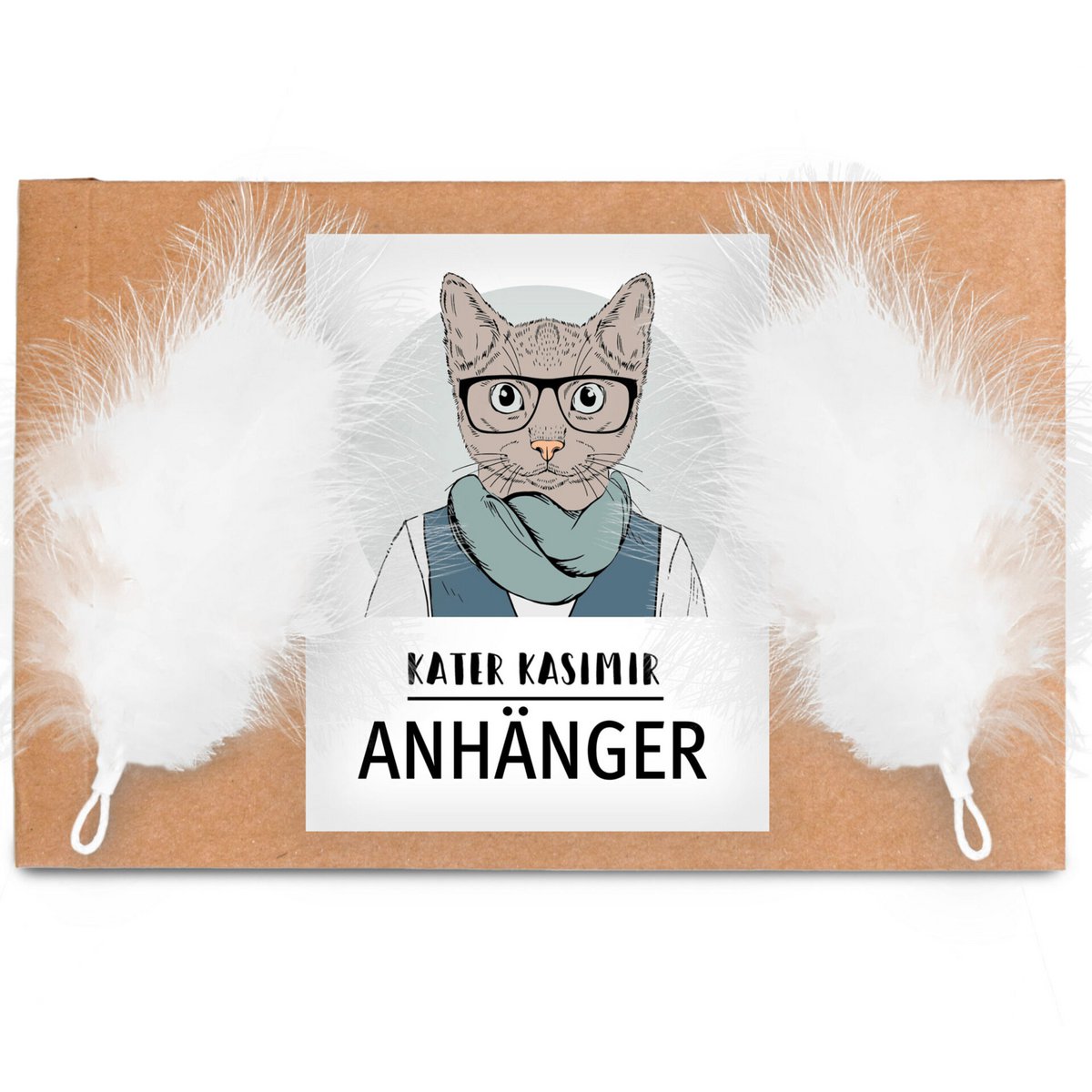 Ersatzanhänger 2er Set für Katzenangel - Feder + Feder