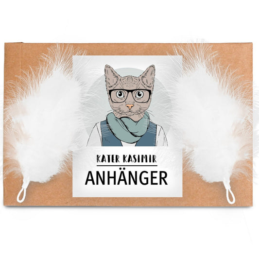 Ersatzanhänger 2er Set für Katzenangel - Feder + Feder