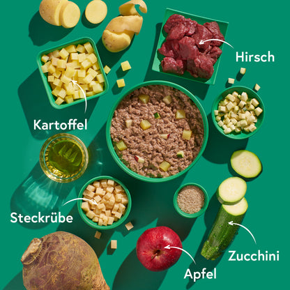 FRED Hirsch mit Kartoffeln & Steckrüben