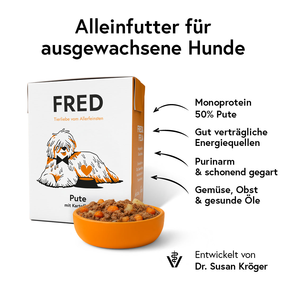 FRED Pute mit Kartoffeln