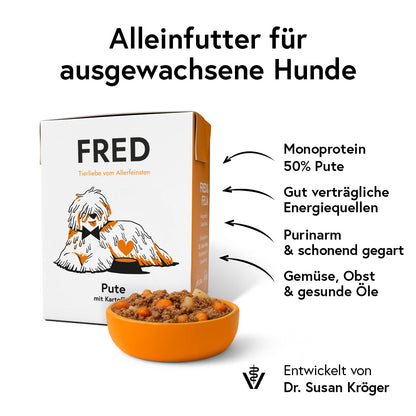 FRED Pute mit Kartoffeln