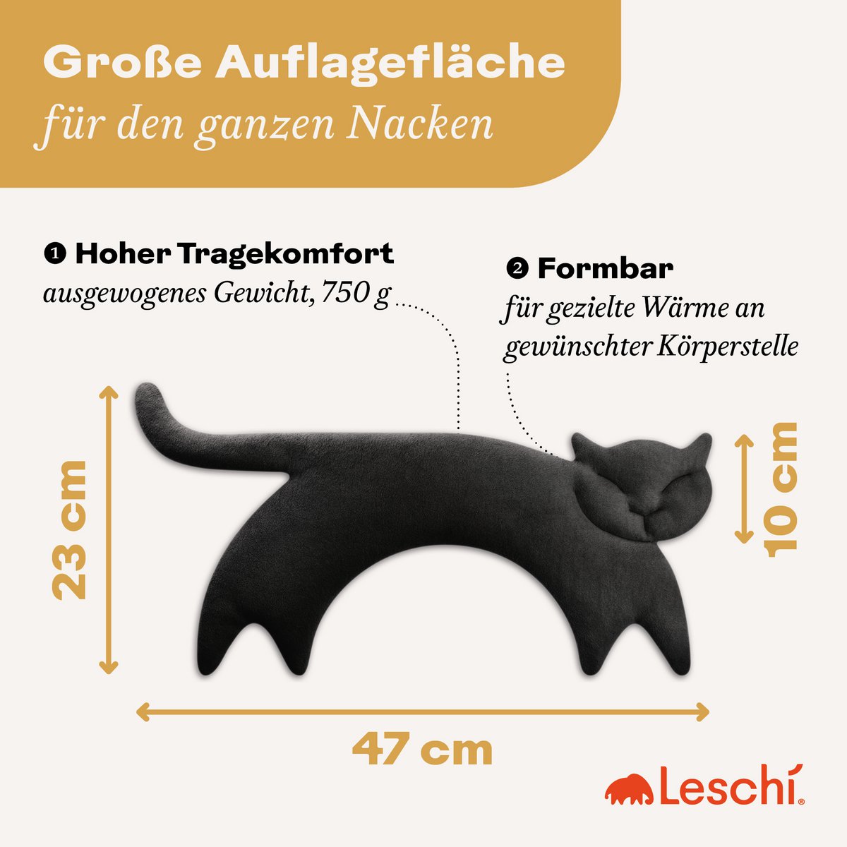 Wärmekissen Katze Clara