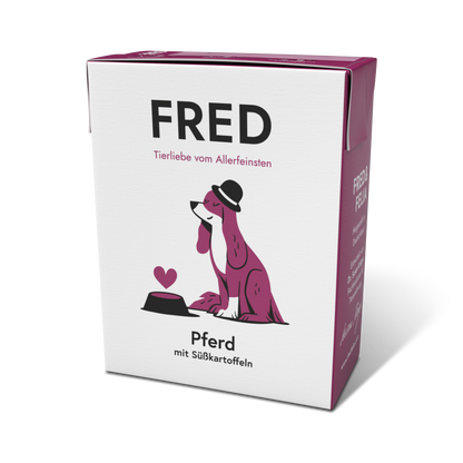 FRED Pferd mit Süßkartoffeln