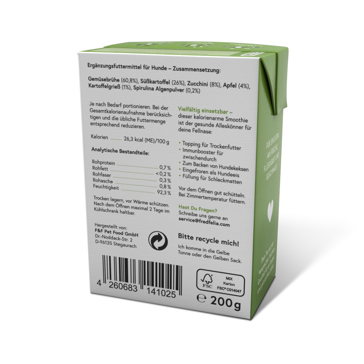 FRED Smoothie Gemüse mit Spirulina