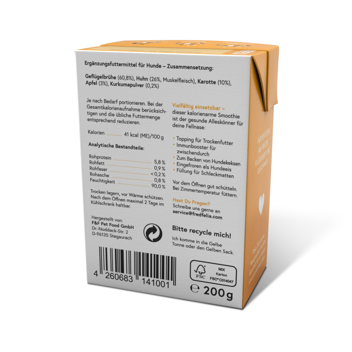 FRED Smoothie Huhn mit Kurkuma