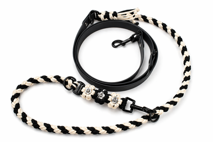 Hundeleine Tierluxe Blumen Biothane Paracord