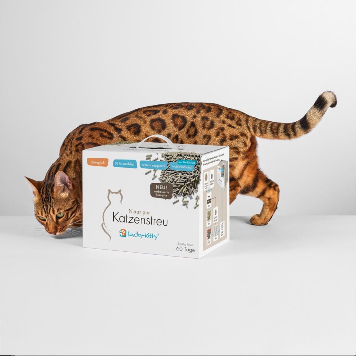 Katzenstreu "Natur pur" Grüner Tee