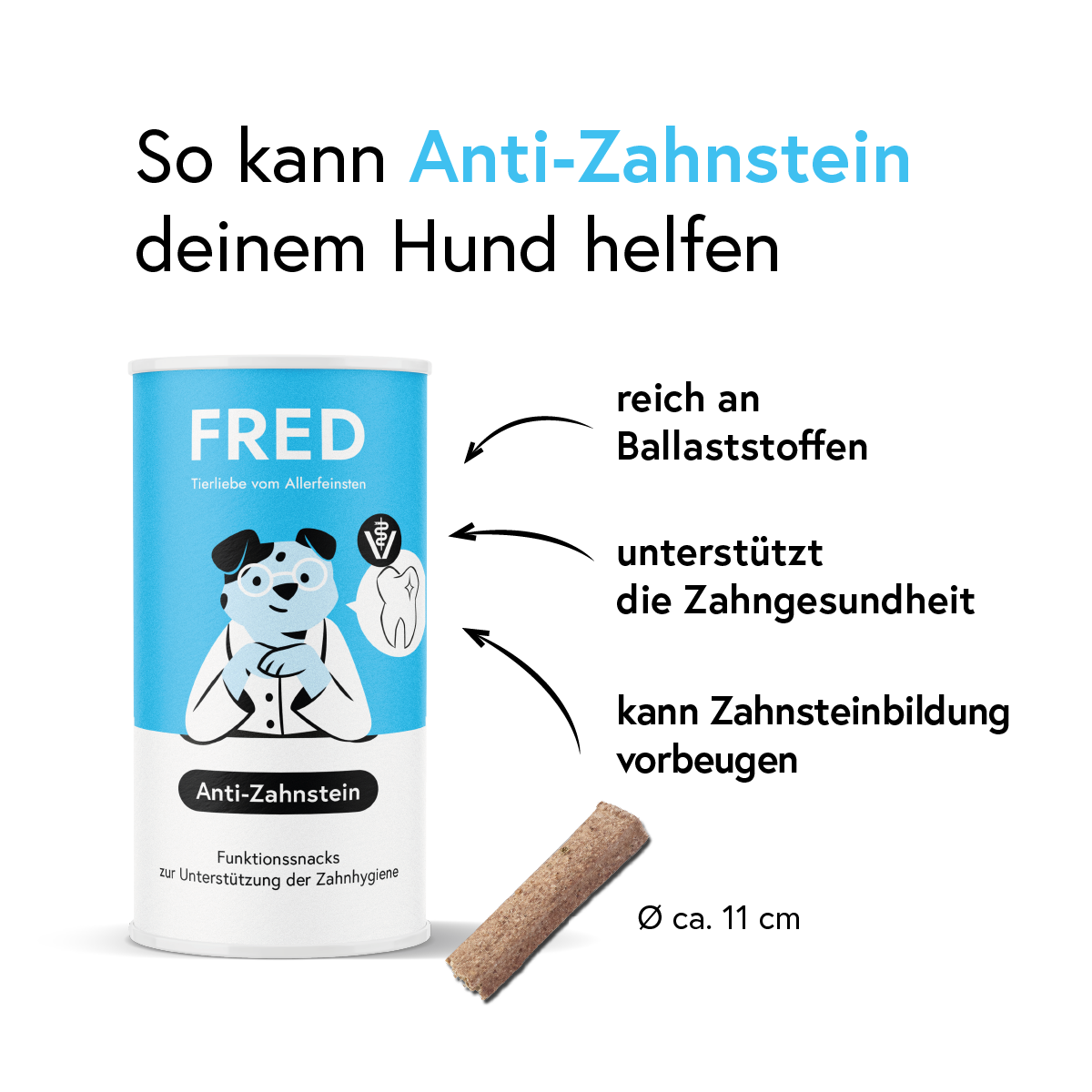 FRED Funktionssnack Anti-Zahnstein