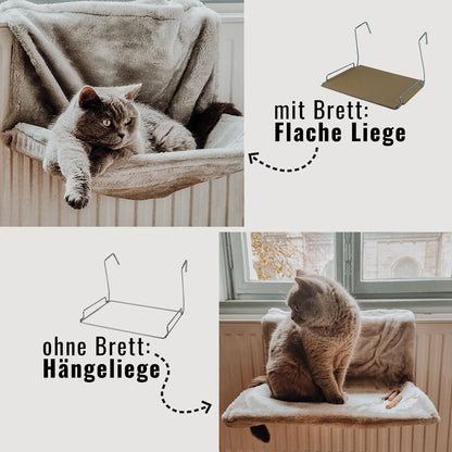 Kuschelige Heizkörperliege für Katzen
