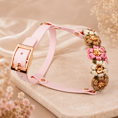 Hundegeschirr Blumen Tierluxe – Handgemacht aus Paracord und Biothane