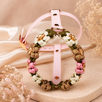 Hundegeschirr Blumen Tierluxe – Handgemacht aus Paracord und Biothane