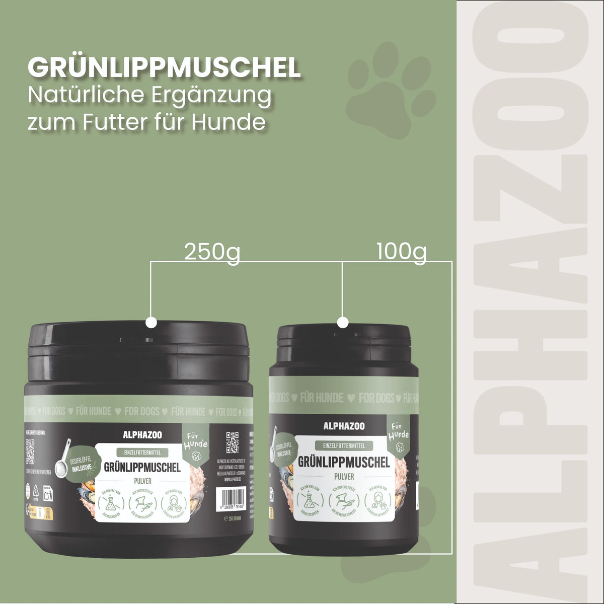 Grünlippmuschel-Pulver für Hunde