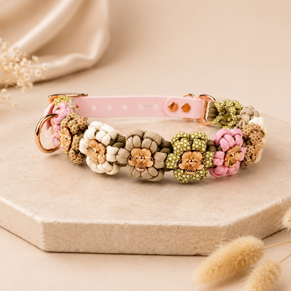 Hundehalsband Tierluxe Blumen Paracord